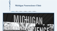 Desktop Screenshot of michiganneuroscience.com